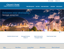 Tablet Screenshot of grantparkfunds.com